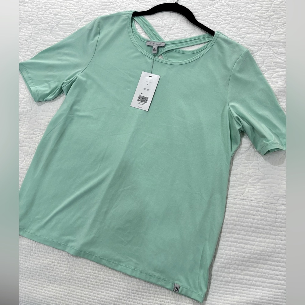 Brand new with tags- OCEAN COAST athletic shirt